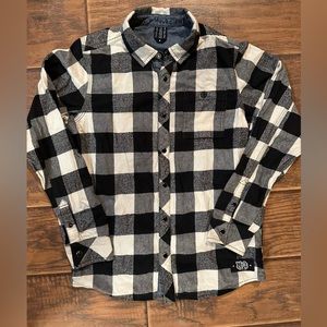 Boys Molo Flannel Black & White